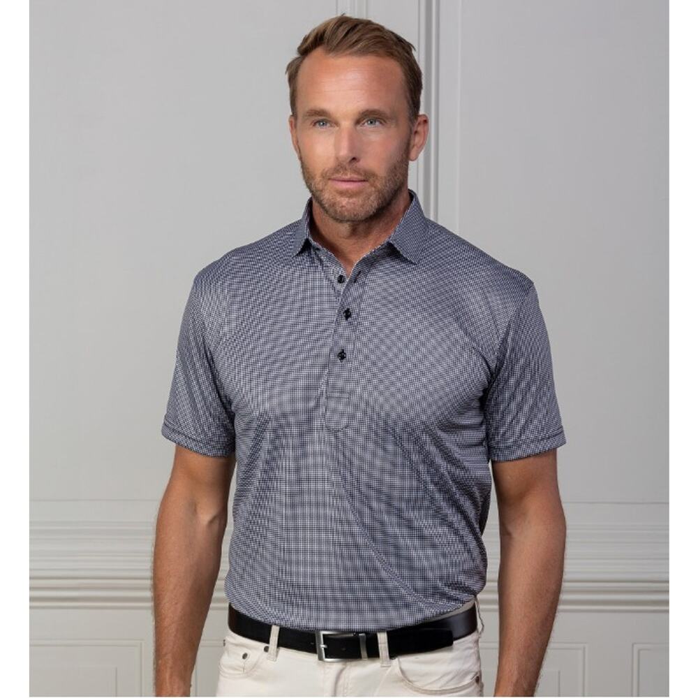 Collars & Co. Semi-Spread Collar Short-Sleeve Polo